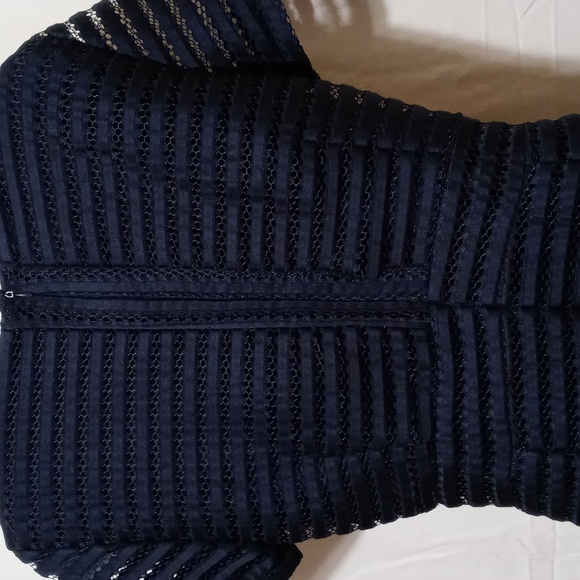 Boohoo Navy Eyelet Dress - Picture 6 of 11